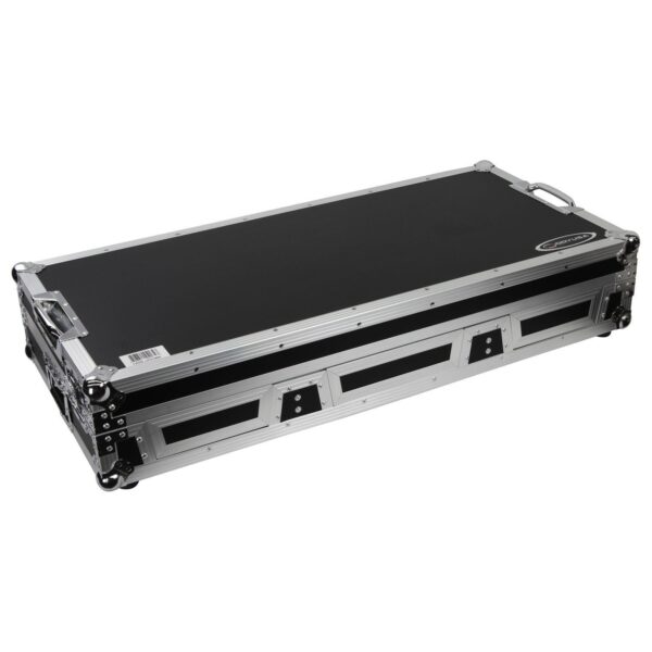 Odyssey FZGSL12CDJWR Black Low Profile 12″ Format DJ Mixer and Two Large Format Media Players Flight Coffin Case with Wheels and Glide Platform - Image 9