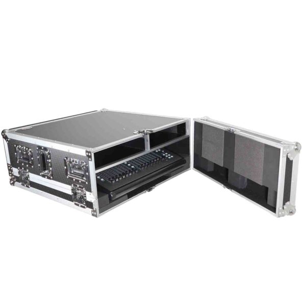 ProX XS-BX32CDHW DJ Flight Case for Behringer X32 Compact Mixer with Doghouse and Wheels - Image 10
