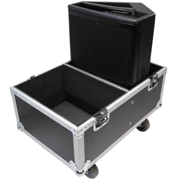 ProX X-RCF-NX12-SMAX2W-MK2, Stage Monitor Flight Case For 2 RCF NX 12-SMA with 4" Wheels - Image 6