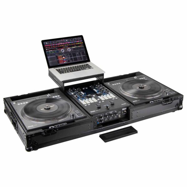 Odyssey FZGSRANE1272WBL Flight Case for Rane Twelve and Rane Seventy-Two Coffin with Glide Platform - Image 4
