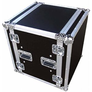 ProX T-10RSP 10U Space Shockproof Amp Rack ATA Flight Case 20 In Depth with 4 Inch Casters