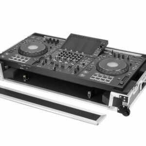Odyssey SCXDJAZCW1 Flight Effects Clear Lid Case for AlphaTheta XDJ-AZ 1U LED with Wheels