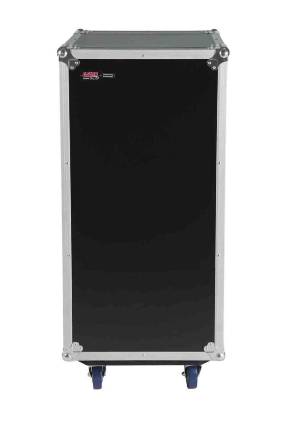 Gator Cases G-TOUR 10X16 PU, 10U Top 16U Side Console Rack Case with Casters
