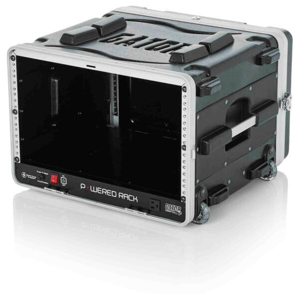 Gator Cases GRR-6PL-US Powered Rolling Molded 6U Rack Case - Image 4