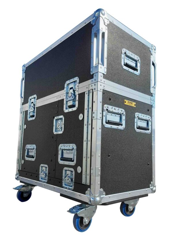 ProX XZF-YDM7EX1U LMA, Flip-Ready Hydraulic Console Easy Retracting Lifting 1U Rack Space Flight Case for Yamaha DM7-EX with wheels by ZCASE - Image 6