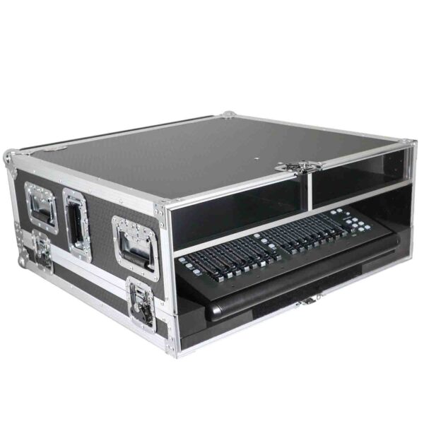 ProX XS-BX32CDHW DJ Flight Case for Behringer X32 Compact Mixer with Doghouse and Wheels - Image 9
