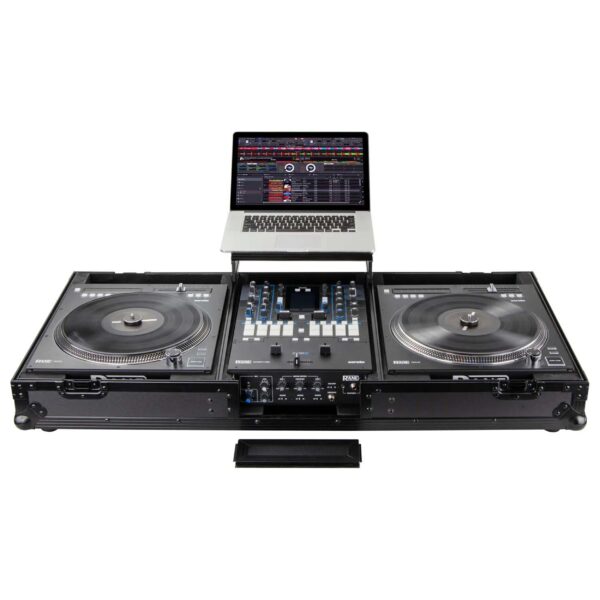 Odyssey FZGSRANE1272WBL Flight Case for Rane Twelve and Rane Seventy-Two Coffin with Glide Platform - Image 3