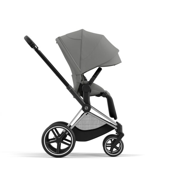 Cybex Priam 4 Stroller (One Box)- Chrome / Black / Mirage Grey - Image 3