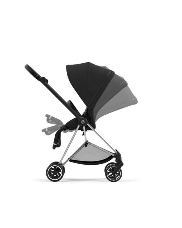 Cybex Mios 3 Stroller (One Box) - Chrome / Black / Sepia Black - Image 3