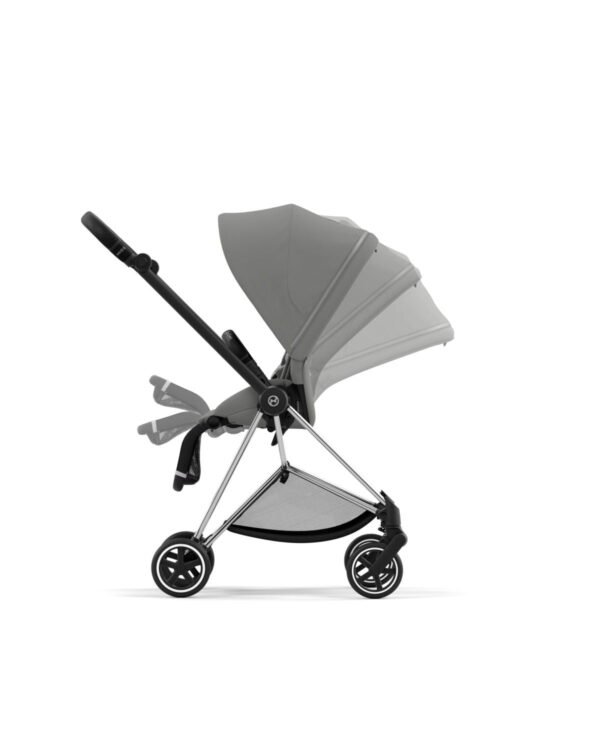 Cybex Mios 3 Stroller (One Box) - Chrome/ Black / Mirage Grey - Image 3