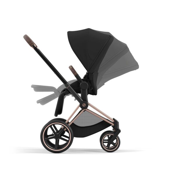 Cybex Priam 4 Stroller (One Box) - Rose Gold / Sepia Black - Image 2