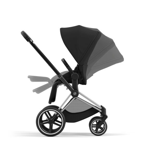 Cybex Priam 4 Stroller (One Box) - Chrome / Black / Sepia Black - Image 2