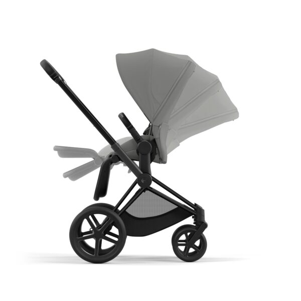 Cybex Priam 4 Stroller (One Box) - Matte Black / Mirage Grey - Image 2