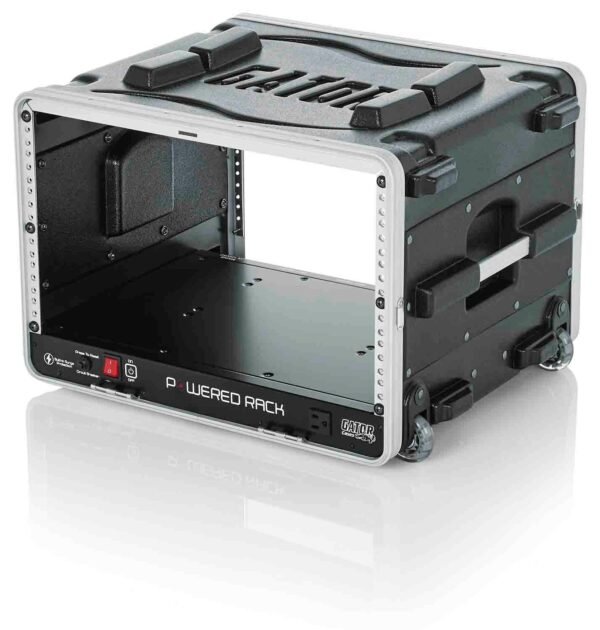 Gator Cases GRR-6PL-US Powered Rolling Molded 6U Rack Case - Image 5