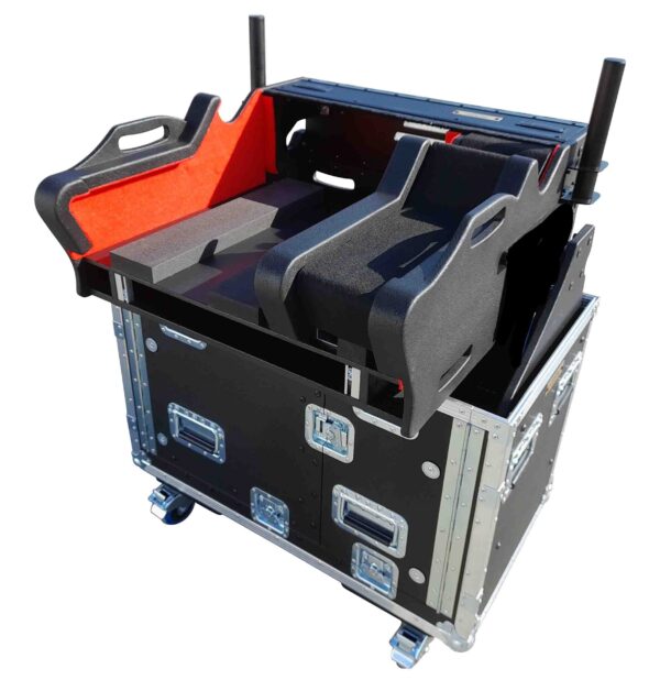 ProX XZF-YDM7EX1U LMA, Flip-Ready Hydraulic Console Easy Retracting Lifting 1U Rack Space Flight Case for Yamaha DM7-EX with wheels by ZCASE - Image 3