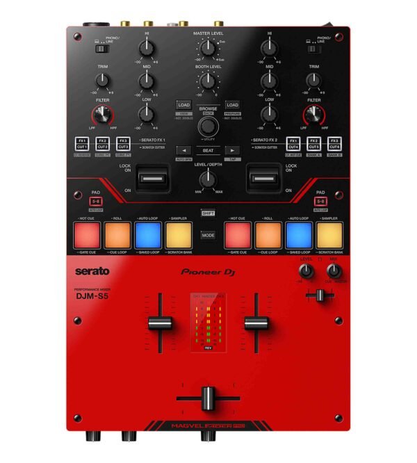 Pioneer DJ PLX-CRSS12 Hybrid Turntable Package with S5 DJ Mixer and Flight Coffin Case - Image 5