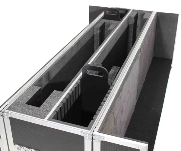 ProX XS-LCD5570WX2 Adjustable Flight Case for Flat Panel Monitor LED-LCD-Plasma TV Dual 55" to 70" W-4 Inch Casters - Image 6