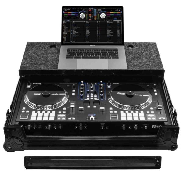 Odyssey FZGSRANEONEBLCW DJ Flight Case for Rane One with Patented Glide Platform - Black - Image 2