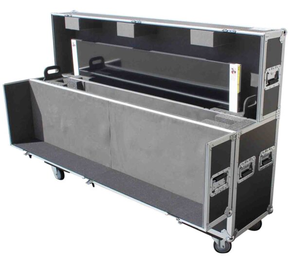 ProX XS-LCD5570WX2 Adjustable Flight Case for Flat Panel Monitor LED-LCD-Plasma TV Dual 55" to 70" W-4 Inch Casters - Image 12