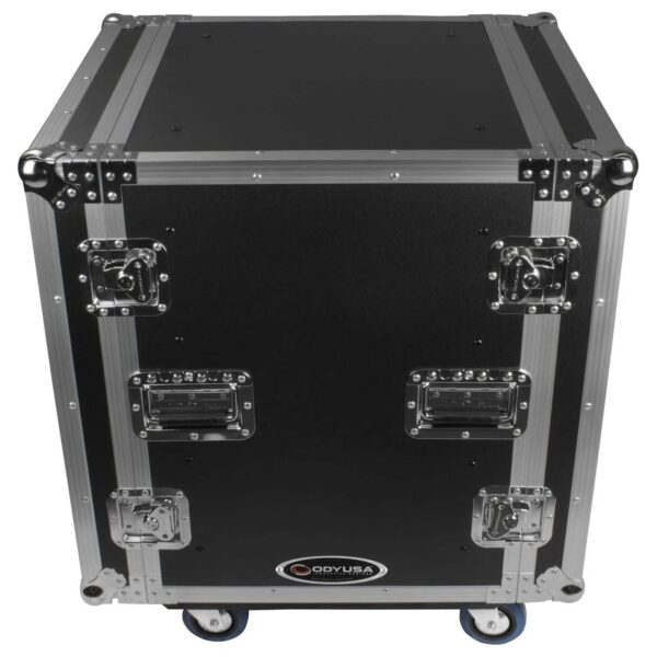 Odyssey FZS12W, 12U Shock Mount Rack Flight Case With Wheels - Image 2