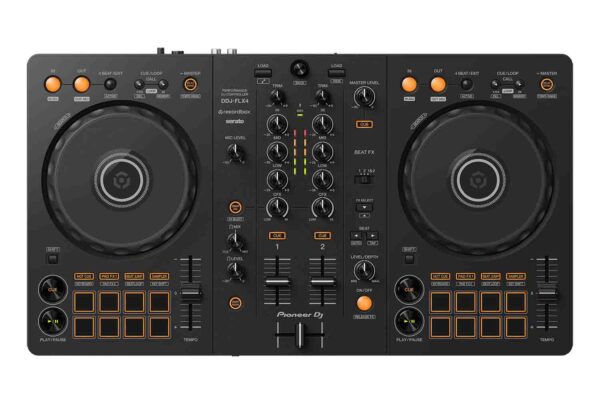 Pioneer DJ DDJ-FLX4 CLUB Package 01 with DJ Controller, Speakers, Stands and Headphones - Image 3