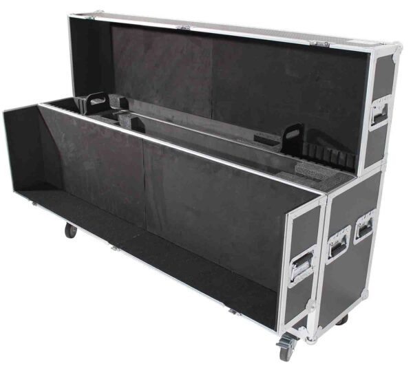 ProX XS-LCD5570WX2 Adjustable Flight Case for Flat Panel Monitor LED-LCD-Plasma TV Dual 55" to 70" W-4 Inch Casters - Image 7
