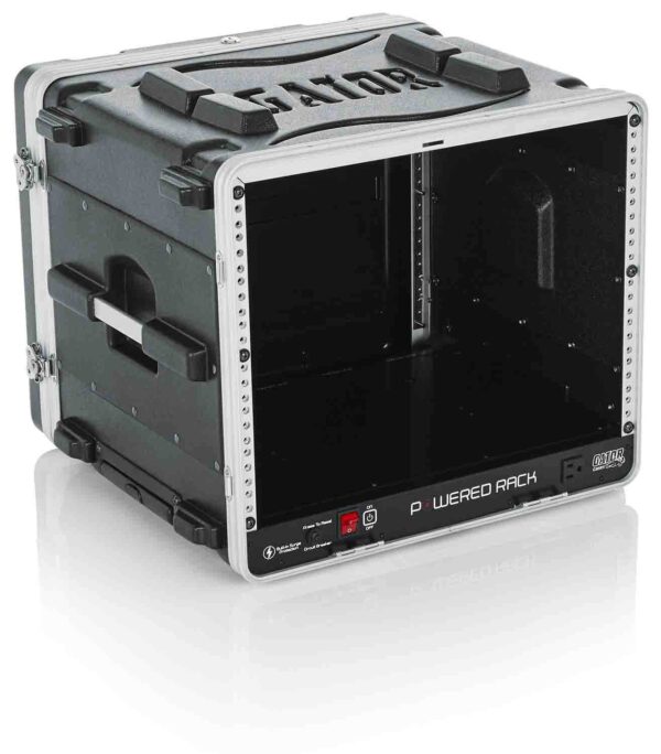 Gator Cases GRR-8PL-US Powered Rolling Molded 8U Rack Case - Image 5