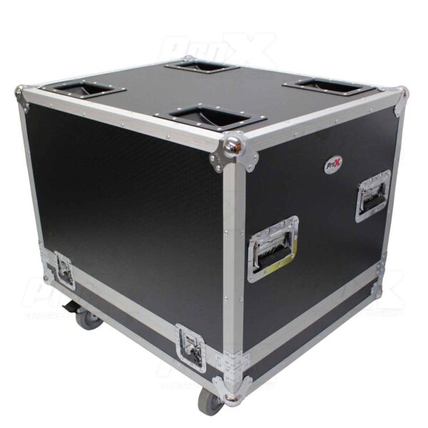 ProX X-RCF-SUB9004AS Subwoofer Flight Case for RCF SUB 9004-AS with 4" Wheels - Image 5