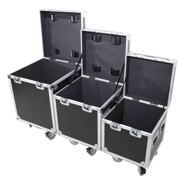 ProX XS-UTL49 PKG3, ATA Style Road Cases Large, Medium and Small Size with Wheels - Package of 3 - Image 2