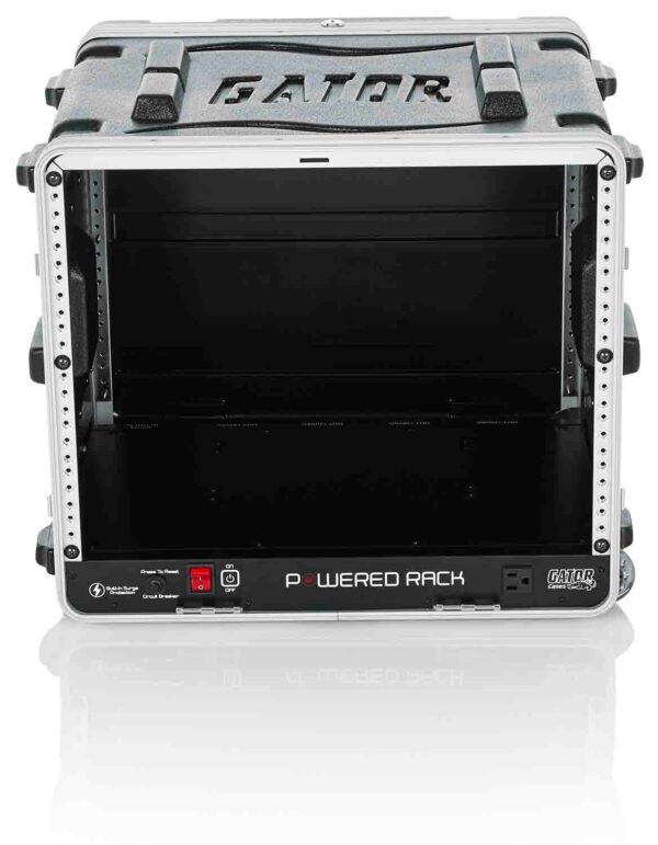 Gator Cases GRR-8PL-US Powered Rolling Molded 8U Rack Case - Image 2