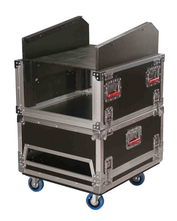 Gator Cases G-TOUR-GRC-1406, 14U Top, 6U Side Road Console Rack Case - Image 3