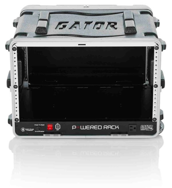 Gator Cases GRR-6PL-US Powered Rolling Molded 6U Rack Case - Image 2