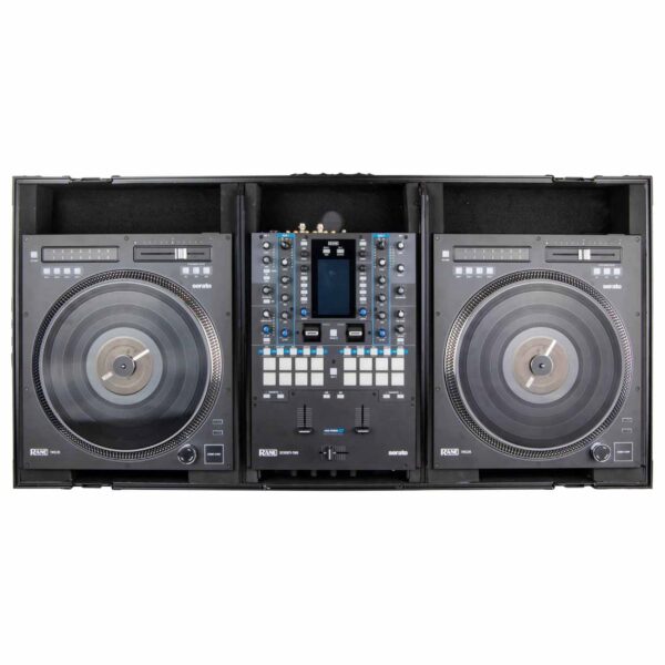 Odyssey FZGSRANE1272WBL Flight Case for Rane Twelve and Rane Seventy-Two Coffin with Glide Platform - Image 6