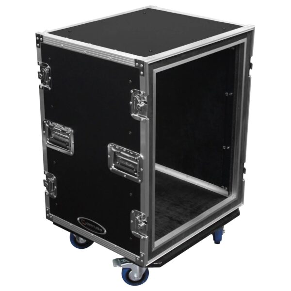 Odyssey FZS14W, 14U Shock Mount Rack Flight Case with Wheels - Image 6