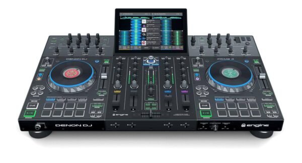 Denon DJ Prime4, 4-Deck Standalone DJ System with 10-inch Touchscreen