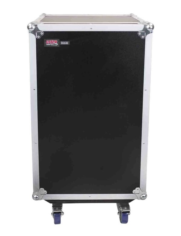 Gator Cases G-TOUR 10X12 PU, 10U Top 12U Side Console Rack Case with Casters - Image 7