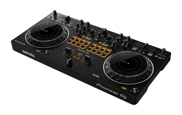 Pioneer DJ DDJ-REV1 2 Channel DJ Controller Package with Desktop Monitor System and Headphones - Image 2