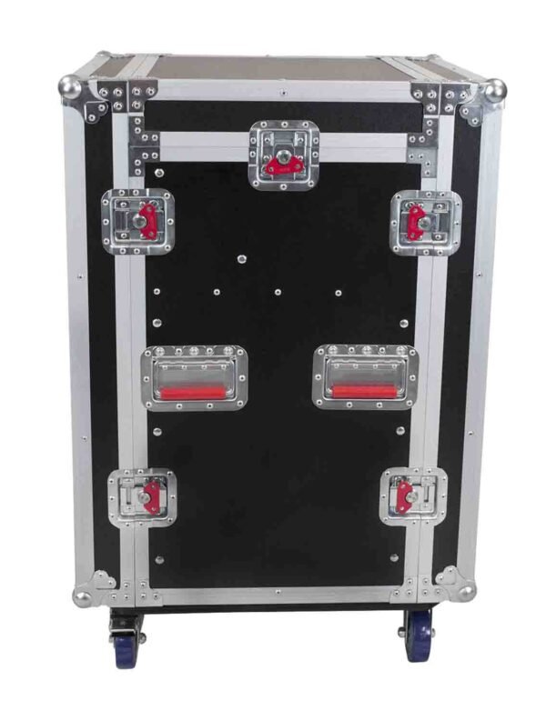 Gator Cases G-TOUR 10X12 PU, 10U Top 12U Side Console Rack Case with Casters - Image 3