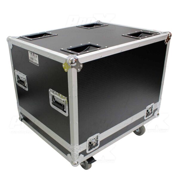 ProX X-RCF-SUB9004AS Subwoofer Flight Case for RCF SUB 9004-AS with 4" Wheels