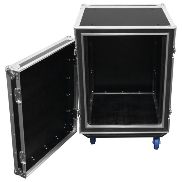Odyssey FZS14W, 14U Shock Mount Rack Flight Case with Wheels - Image 7