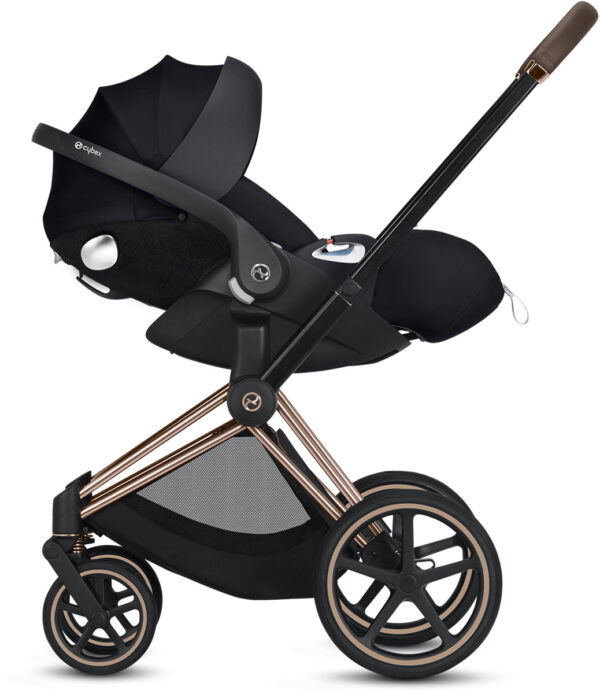 Cybex Priam 3 Complete Stroller - Chrome/Brown/Indigo Blue - Image 4