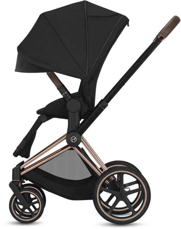 Cybex Priam 3 Complete Stroller - Chrome/Brown/Indigo Blue - Image 2