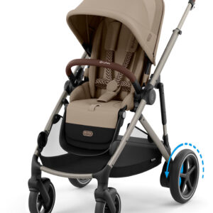 Cybex eGazelle S Electronic Assist Stroller - Taupe Frame / Almond Beige