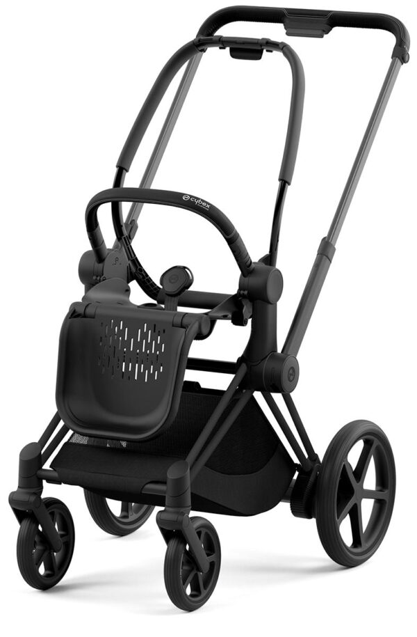 Cybex ePriam 2 Electronic Assist Stroller Frame - Matte Black / Black
