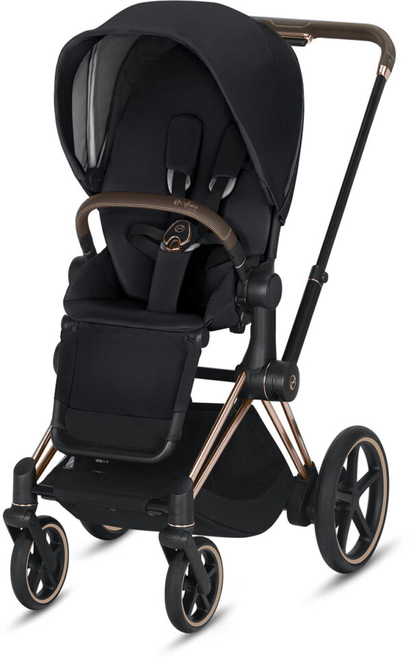 Cybex ePriam Electronic Assist Stroller - Rose Gold/Black