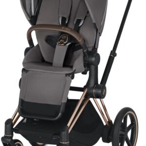 Cybex ePriam Electronic Assist Stroller - Rose Gold/Manhattan Grey