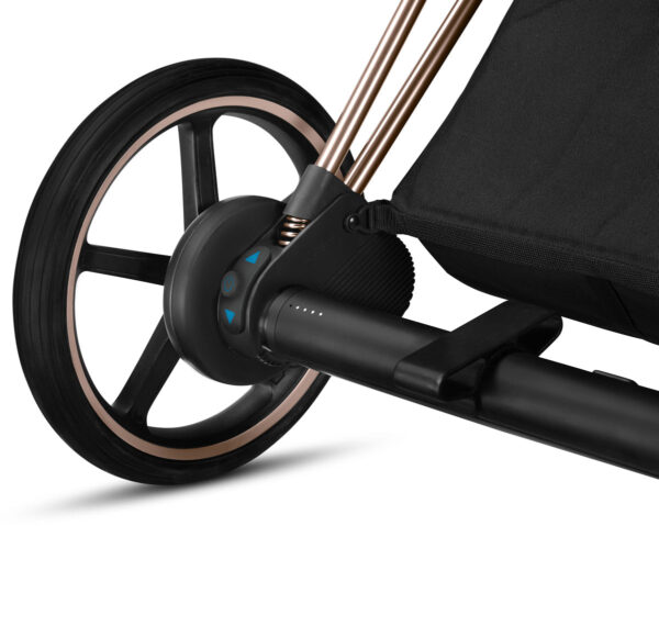 Cybex ePriam Electronic Assist Stroller - Rose Gold/Black - Image 4