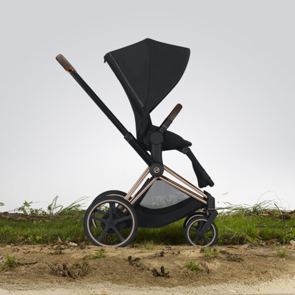 Cybex ePriam Electronic Assist Stroller - Rose Gold/Black - Image 7