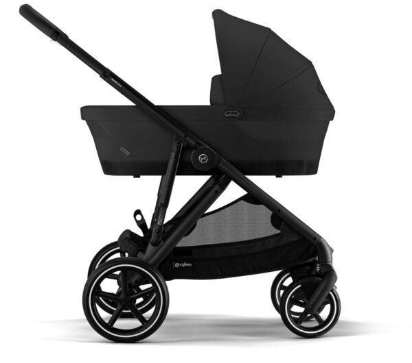 Cybex Gazelle S 2 Single-to-Double Stroller + Cot Bundle - Taupe Frame / Sky Blue - Image 6