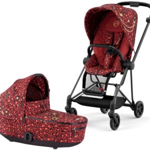 Cybex Mios 3 Complete Stroller with Lux Bassinet Bundle - Rockstar by Alec Voelkel